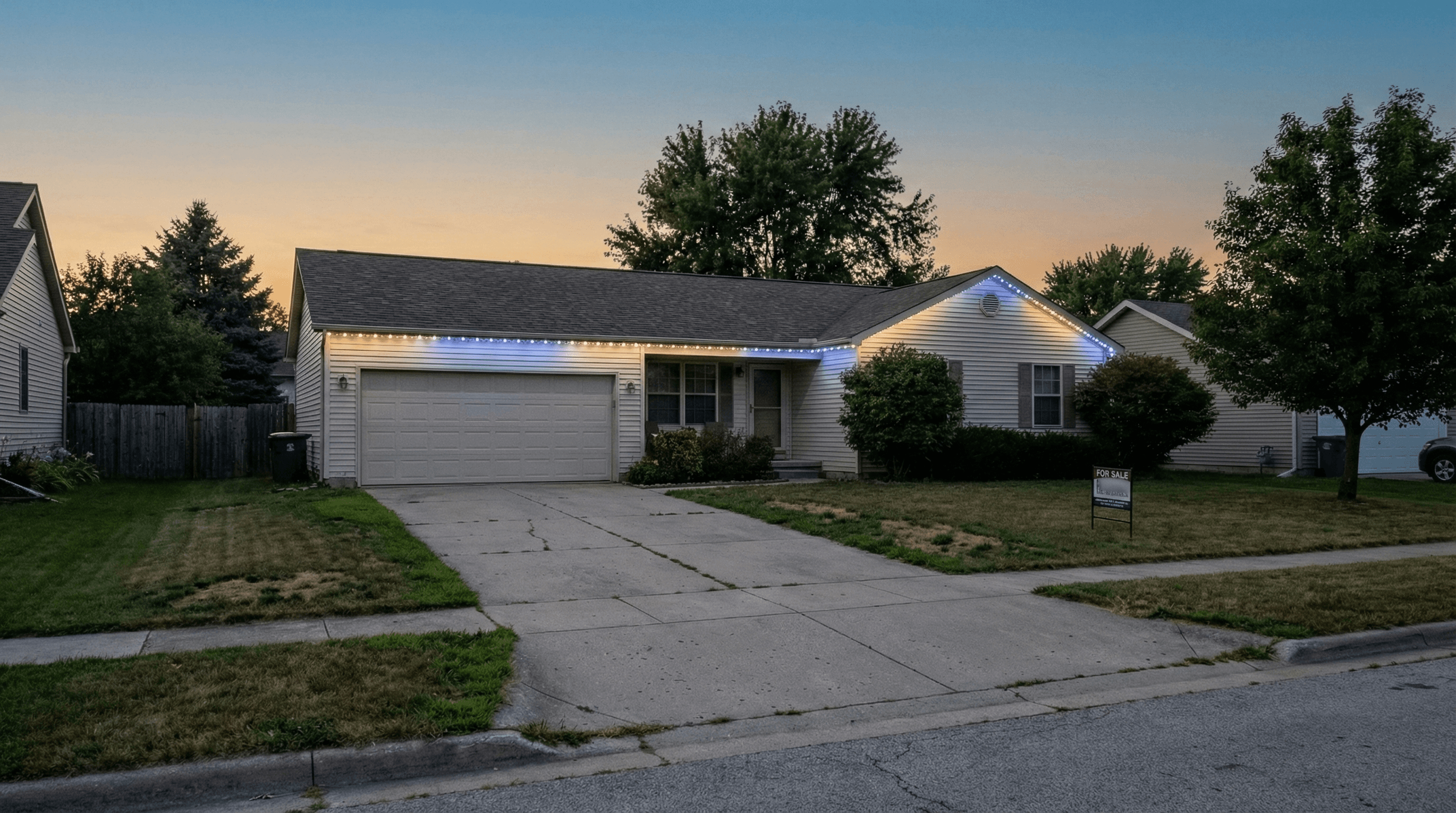 Permanent exterior lighting in Grass Valley